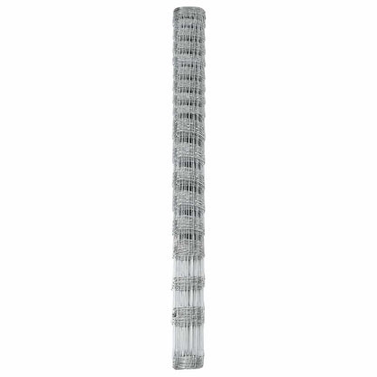 Wildzaun Silber 25 x 1.5 m Verzinkter Stahl