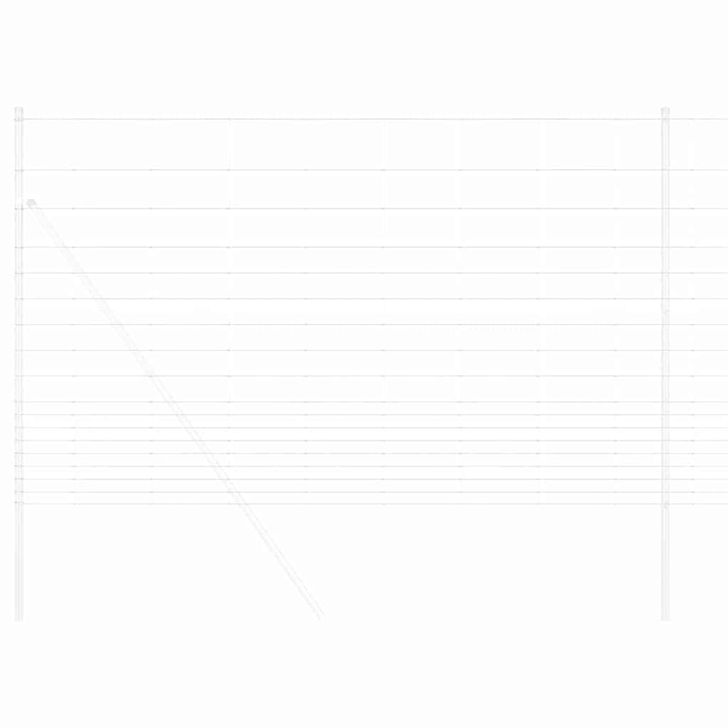 Wildzaun Silber 25 x 1.5 m Verzinkter Stahl
