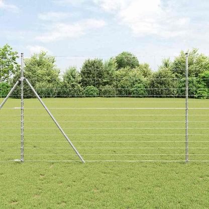 Wildzaun Silber 25 x 1.6 m Verzinkter Stahl