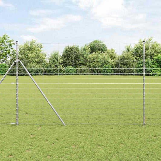 Wildzaun Silber 25 x 1.6 m Verzinkter Stahl
