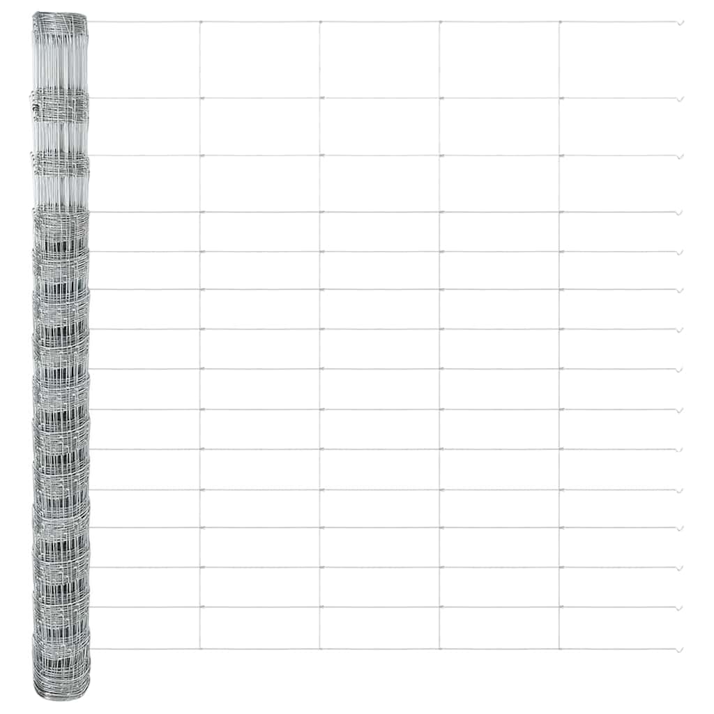 Wildzaun Silber 25 x 1.6 m Verzinkter Stahl