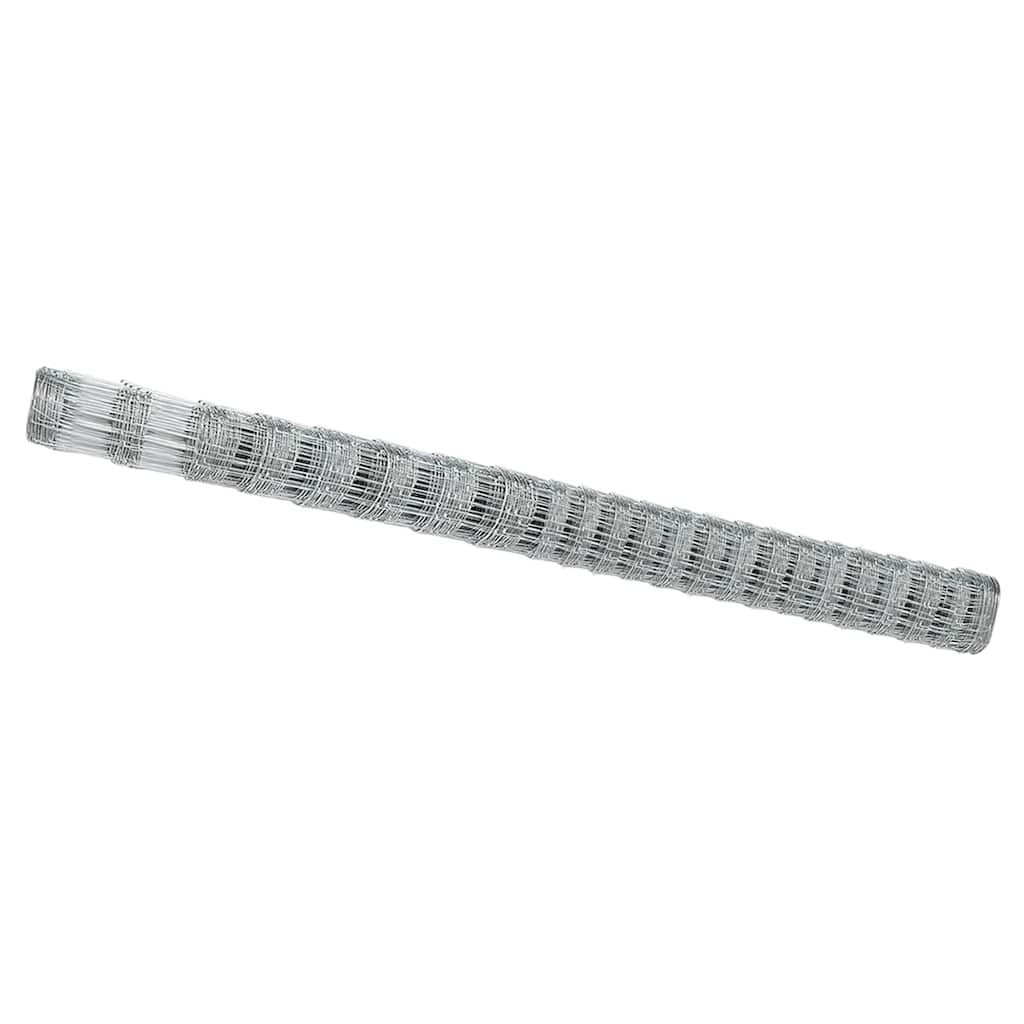 Wildzaun Silber 25 x 1.6 m Verzinkter Stahl