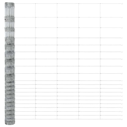 Wildzaun Silber 25 x 1.6 m Verzinkter Stahl