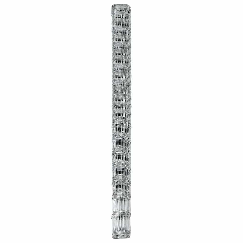 Wildzaun Silber 25 x 1.6 m Verzinkter Stahl