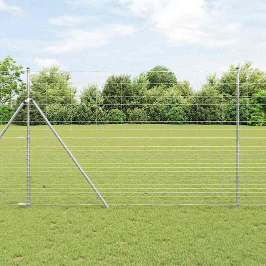 Wildzaun Silber 25 x 1.6 m Verzinkter Stahl
