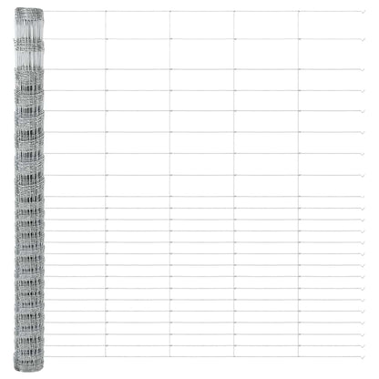 Wildzaun Silber 25 x 1.6 m Verzinkter Stahl