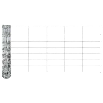 Wildzaun Silber 50 x 0.8 m Verzinkter Stahl