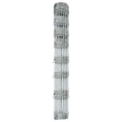 Wildzaun Silber 50 x 1 m Verzinkter Stahl