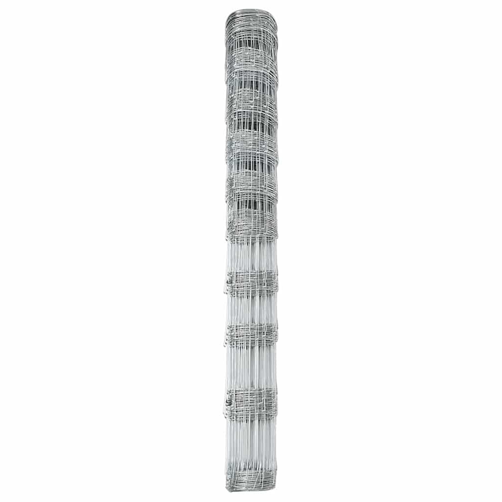 Wildzaun Silber 50 x 1.2 m Verzinkter Stahl