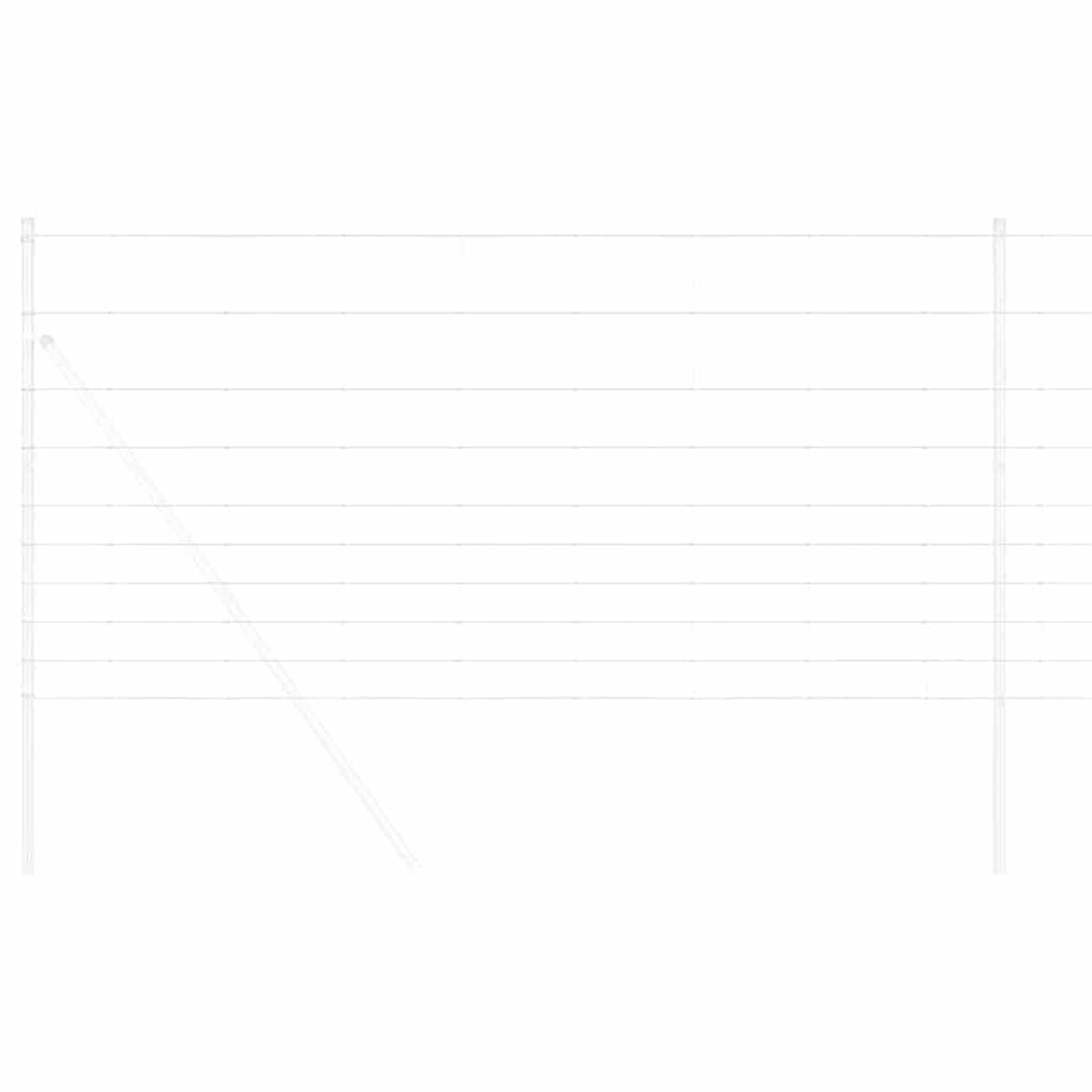Wildzaun Silber 50 x 1.2 m Verzinkter Stahl