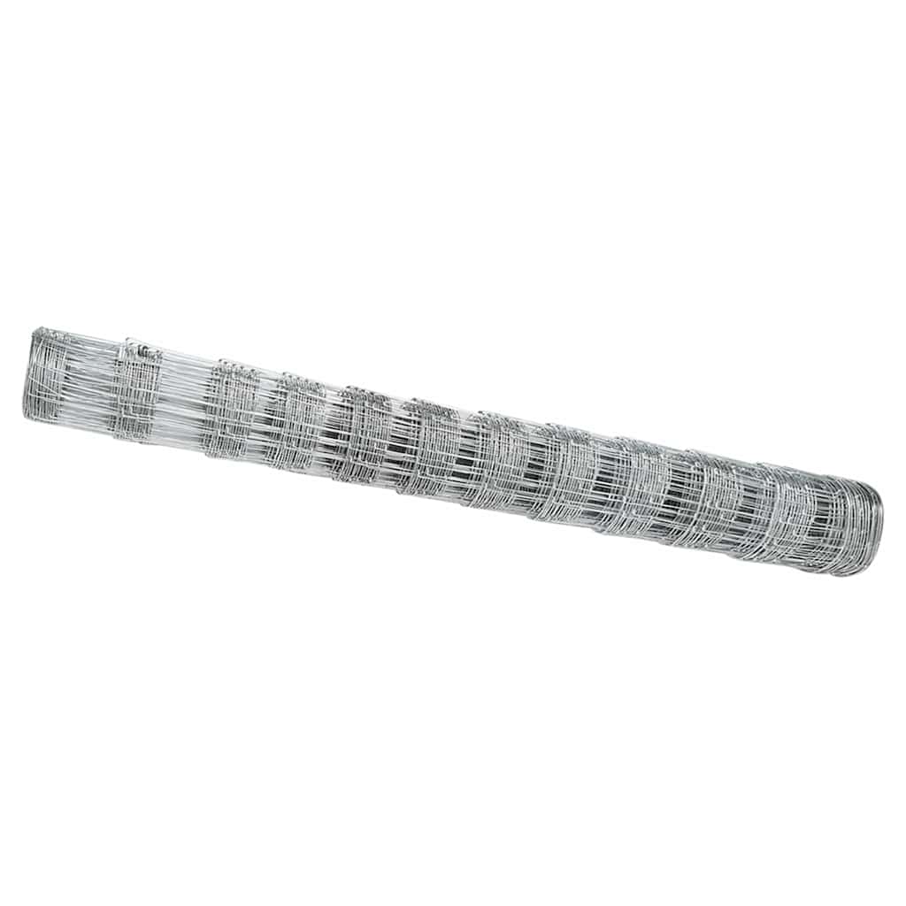 Wildzaun Silber 50 x 1.2 m Verzinkter Stahl