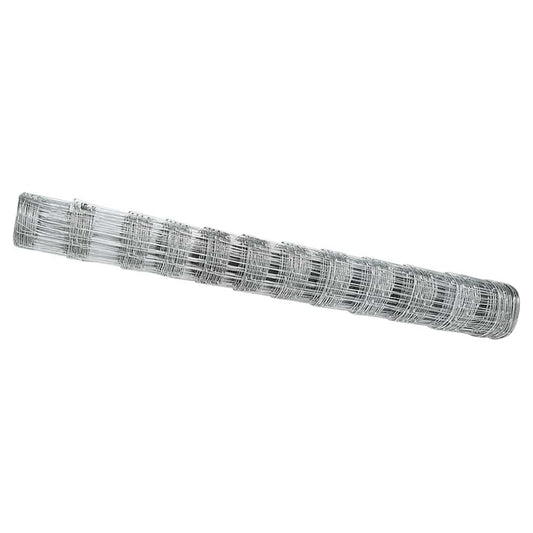 Wildzaun Silber 50 x 1.2 m Verzinkter Stahl