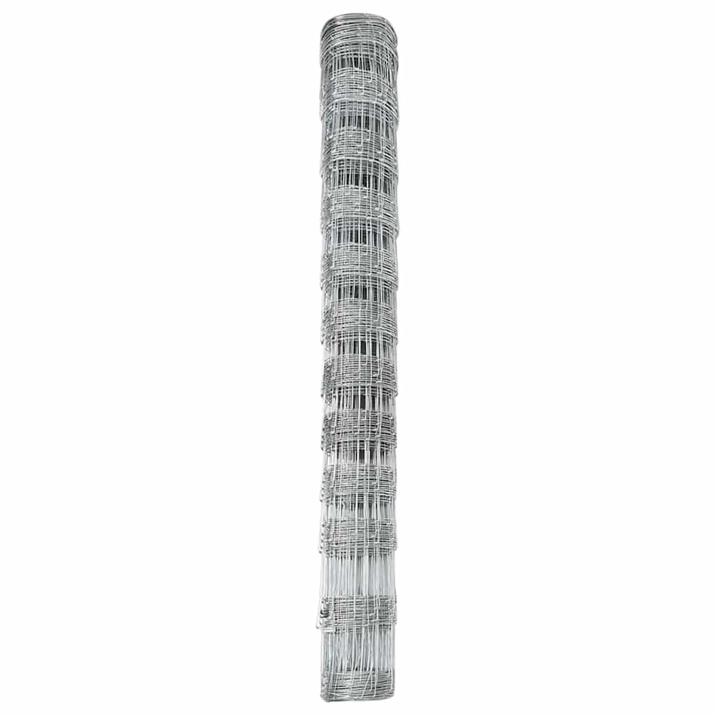 Wildzaun Silber 50 x 1.2 m Verzinkter Stahl
