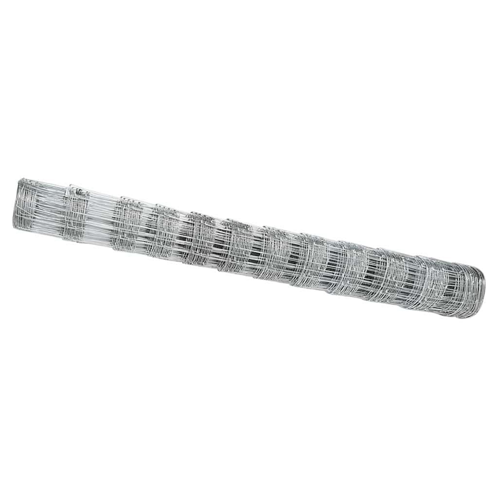 Wildzaun Silber 50 x 1.2 m Verzinkter Stahl