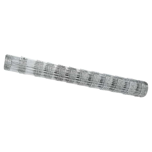 Wildzaun Silber 50 x 1.2 m Verzinkter Stahl