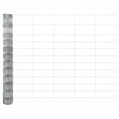 Wildzaun Silber 50 x 1.2 m Verzinkter Stahl