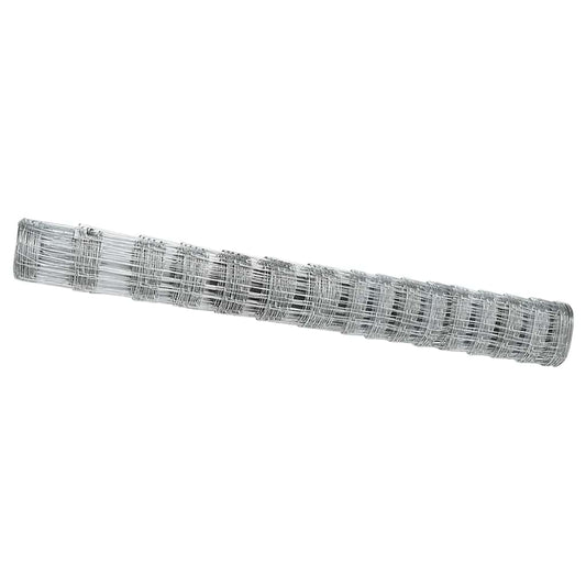 Wildzaun Silber 50 x 1.2 m Verzinkter Stahl