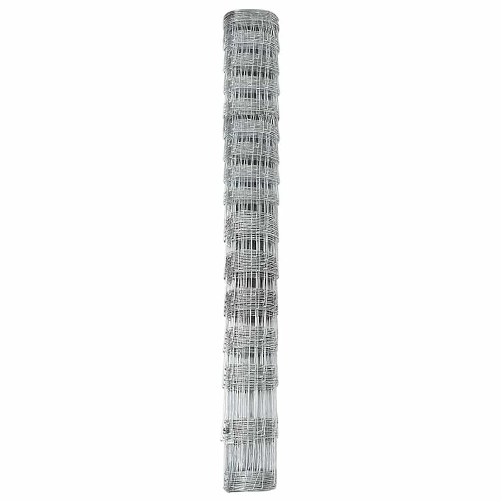 Wildzaun Silber 50 x 1.2 m Verzinkter Stahl