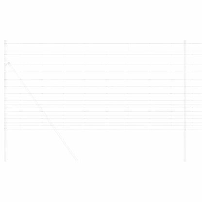 Wildzaun Silber 50 x 1.2 m Verzinkter Stahl