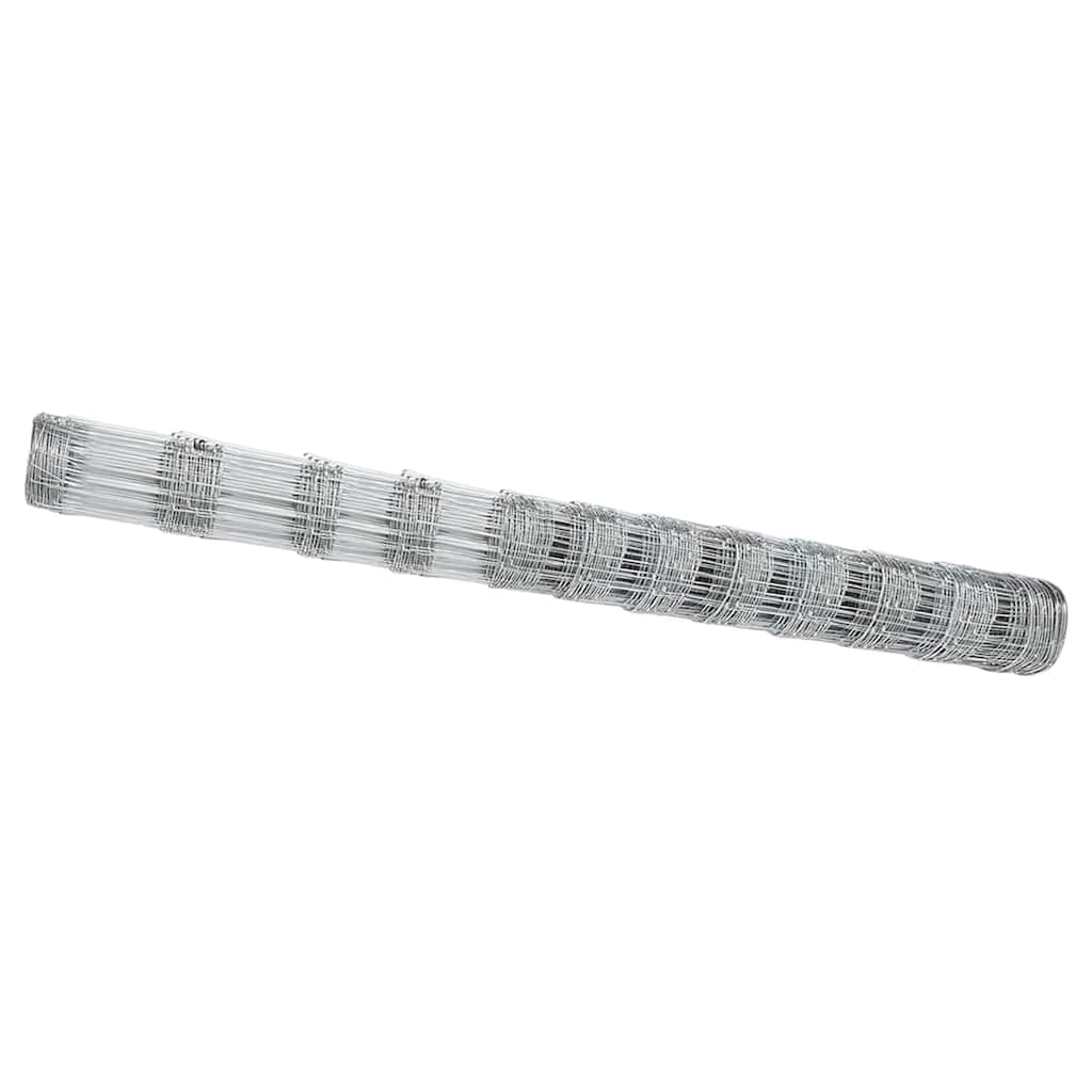 Wildzaun Silber 50 x 1.4 m Verzinkter Stahl