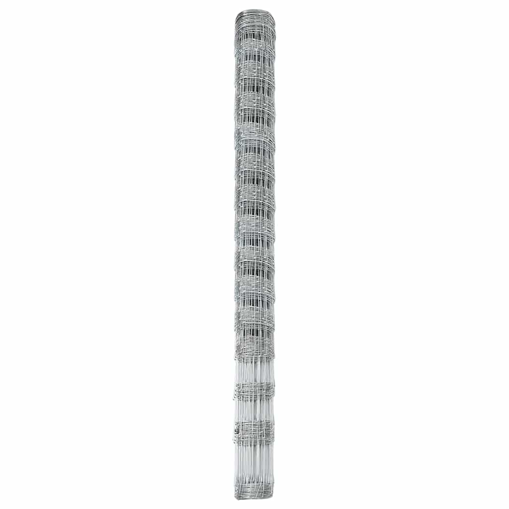 Wildzaun Silber 50 x 1.6 m Verzinkter Stahl