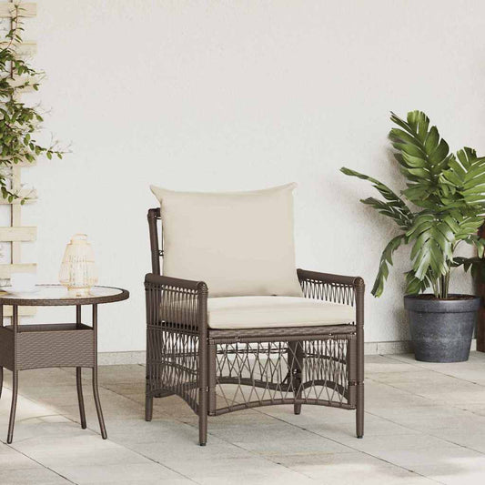 Gartenstuhl Braun 60 x 70 x 78 cm Poly-Rattan