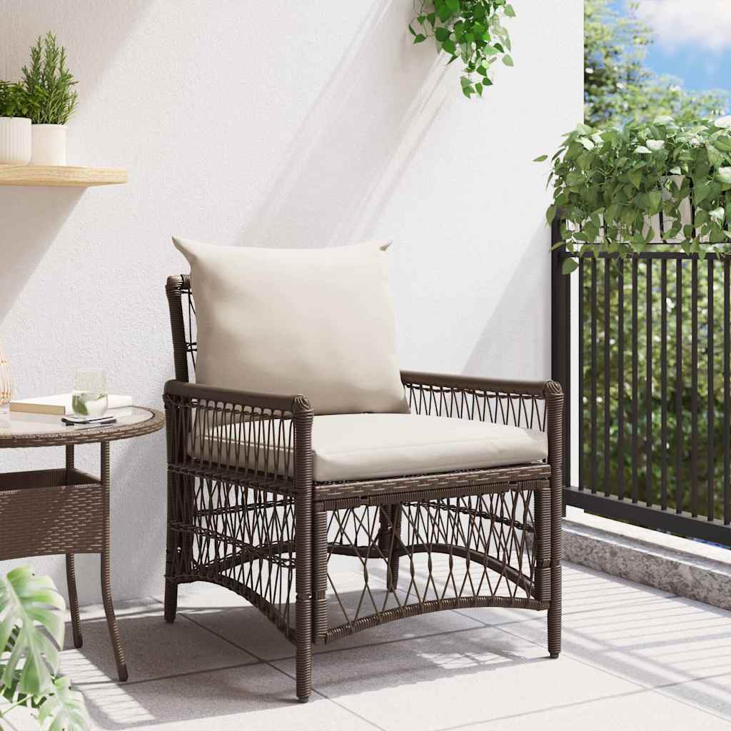 Gartenstuhl Braun 60 x 70 x 78 cm Poly-Rattan