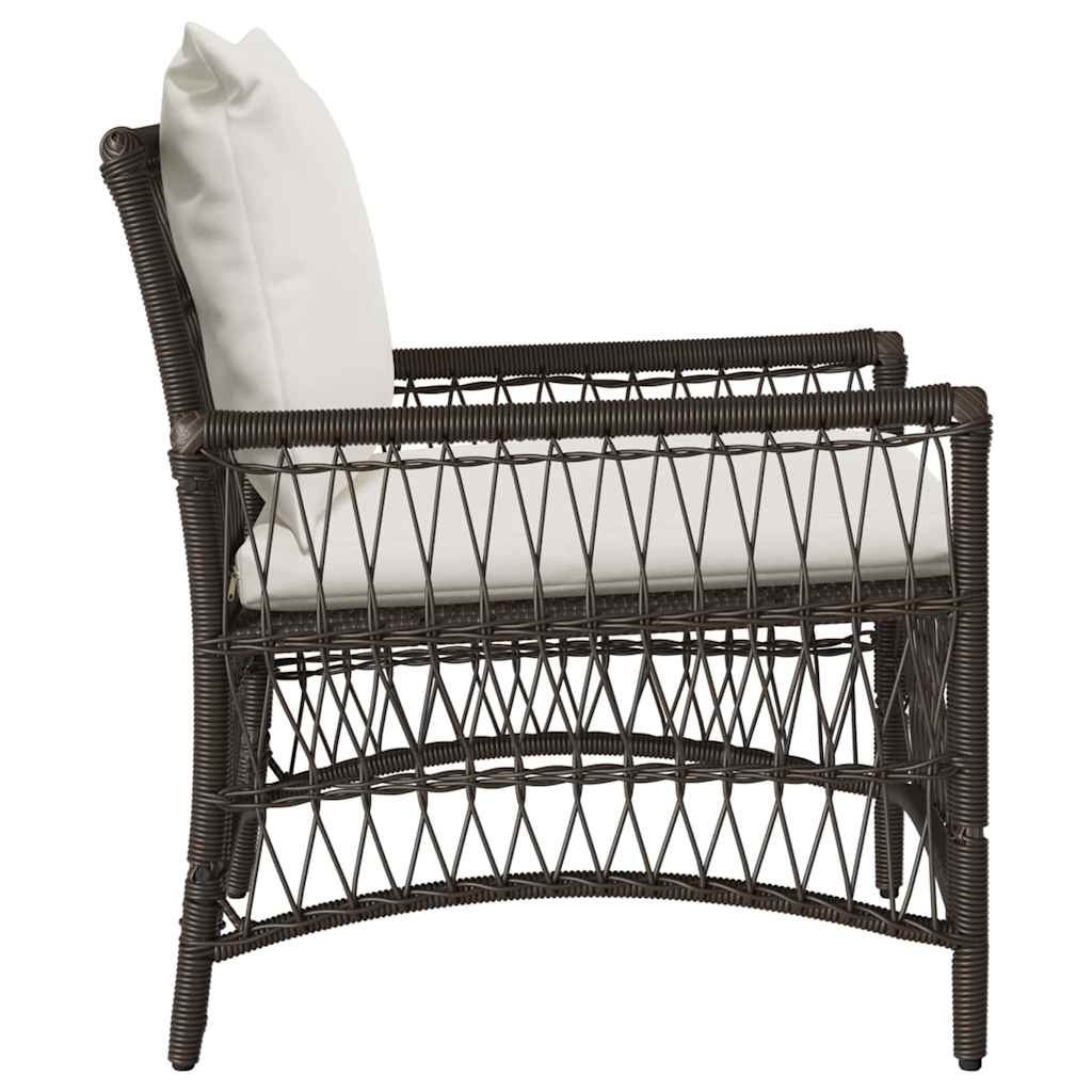 Gartenstuhl Braun 60 x 70 x 78 cm Poly-Rattan
