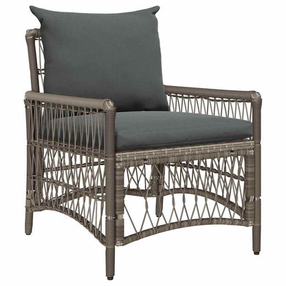 Gartenstuhl Grau 60 x 70 x 78 cm Poly-Rattan