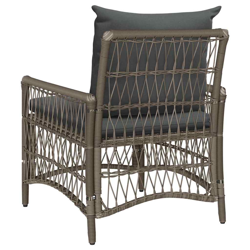Gartenstuhl Grau 60 x 70 x 78 cm Poly-Rattan