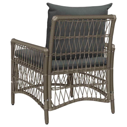 Gartenstuhl Grau 60 x 70 x 78 cm Poly-Rattan