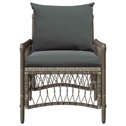 Gartenstuhl Grau 60 x 70 x 78 cm Poly-Rattan