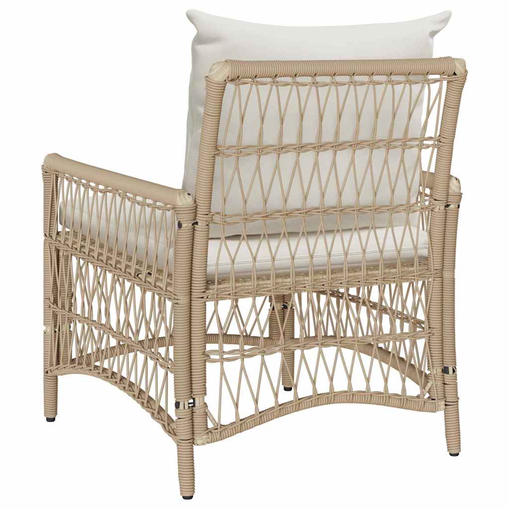 Gartenstuhl Beige 60 x 70 x 78 cm Poly-Rattan