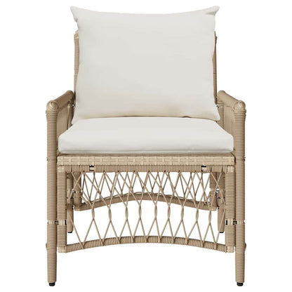 Gartenstuhl Beige 60 x 70 x 78 cm Poly-Rattan