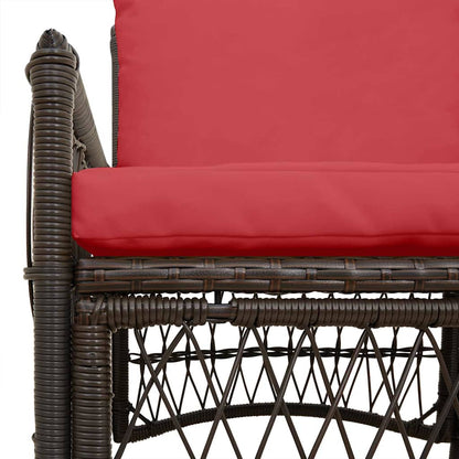 Gartenstuhl Braun 60 x 70 x 78 cm Poly-Rattan