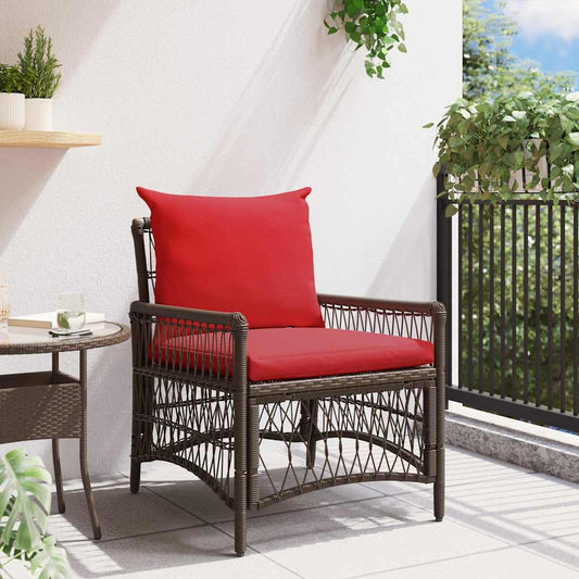 Gartenstuhl Braun 60 x 70 x 78 cm Poly-Rattan