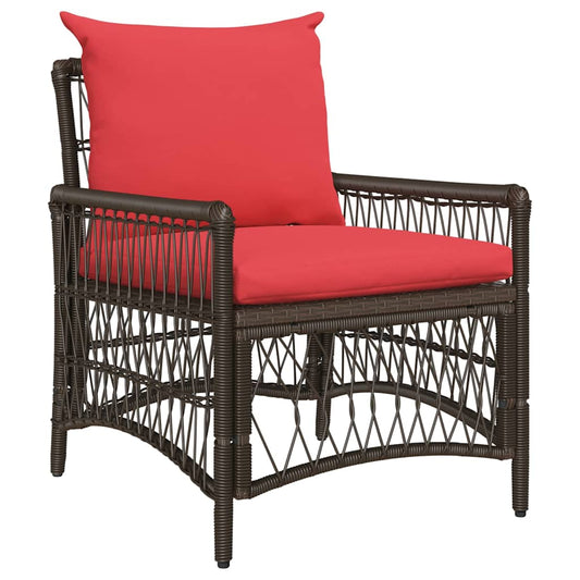 Gartenstuhl Braun 60 x 70 x 78 cm Poly-Rattan