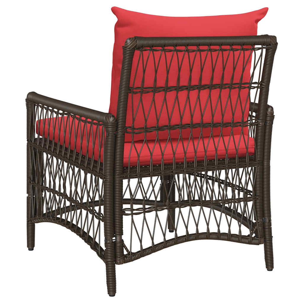 Gartenstuhl Braun 60 x 70 x 78 cm Poly-Rattan