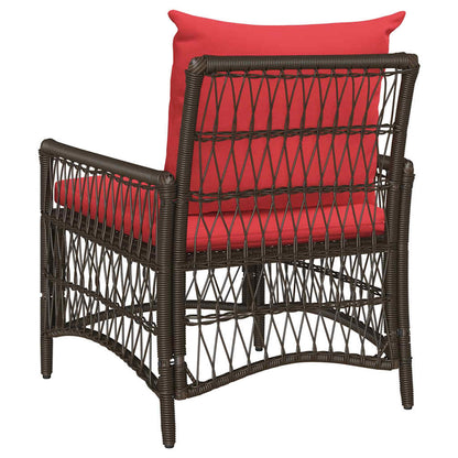 Gartenstuhl Braun 60 x 70 x 78 cm Poly-Rattan