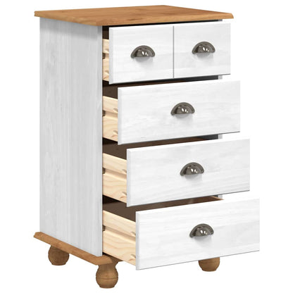 Schubladenkommode mit Schubladen ASKIM Weiß 45.8 x 40 x 79 cm
