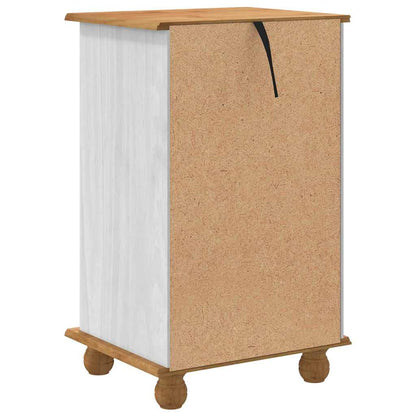 Schubladenkommode Weiß 45.8 x 40 x 79 cm Massivholz Kiefer