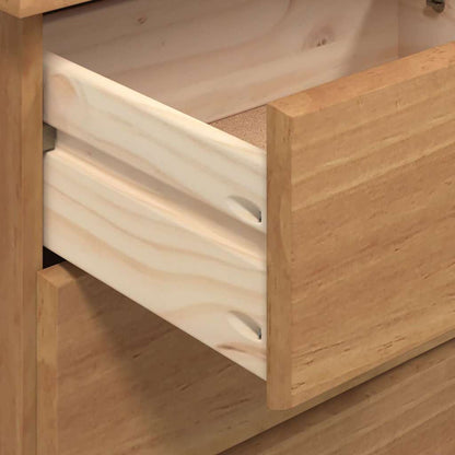Schubladenkommode mit Schubladen ASKIM Braun 91 x 40 x 95.5 cm