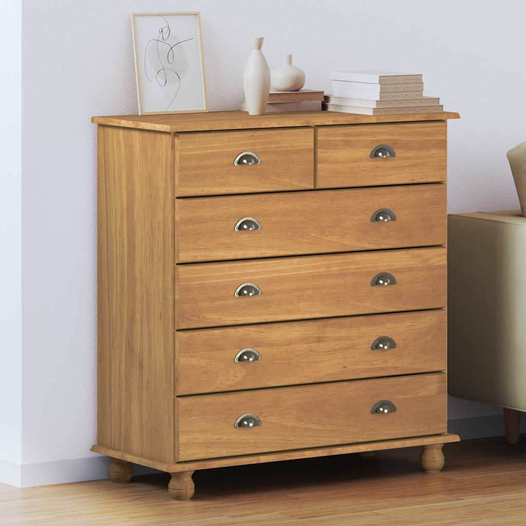 Schubladenkommode mit Schubladen ASKIM Braun 91 x 40 x 95.5 cm