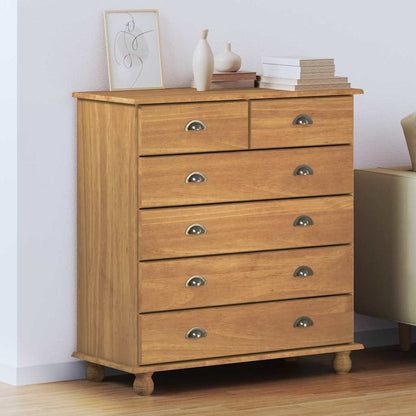 Schubladenkommode mit Schubladen ASKIM Braun 91 x 40 x 95.5 cm