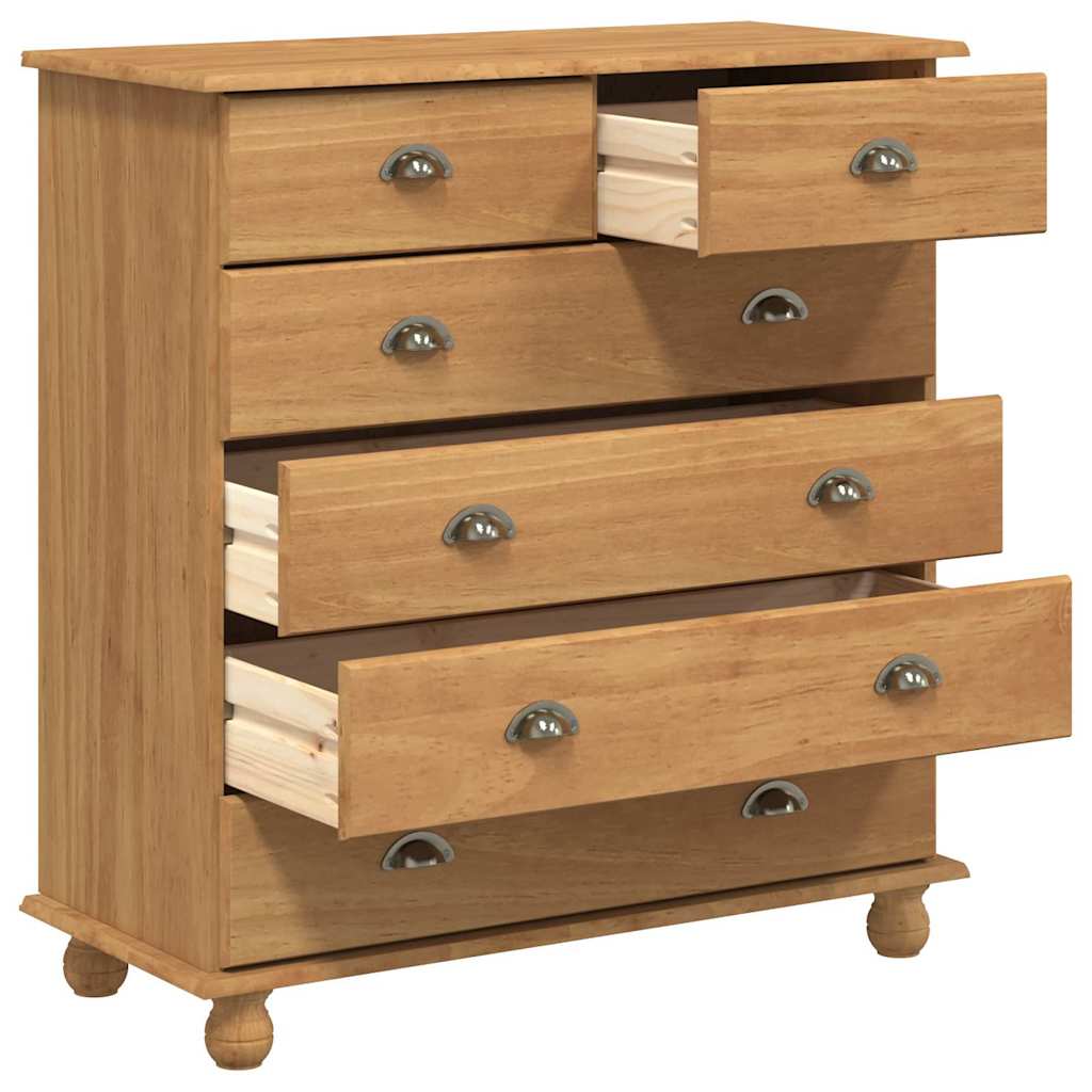 Schubladenkommode mit Schubladen ASKIM Braun 91 x 40 x 95.5 cm