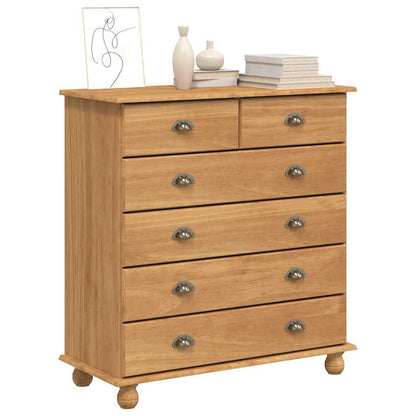 Schubladenkommode mit Schubladen ASKIM Braun 91 x 40 x 95.5 cm