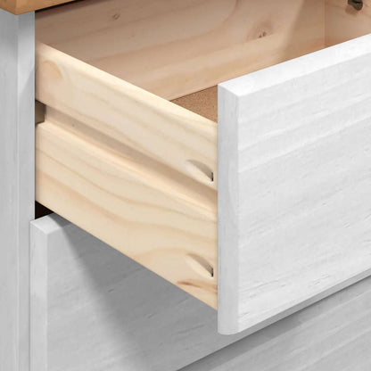 Schubladenkommode mit Schubladen ASKIM Weiß 91 x 40 x 95.5 cm