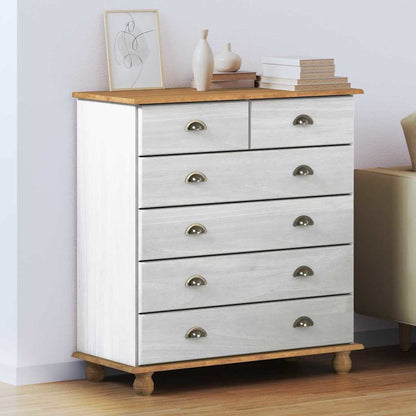 Schubladenkommode mit Schubladen ASKIM Weiß 91 x 40 x 95.5 cm