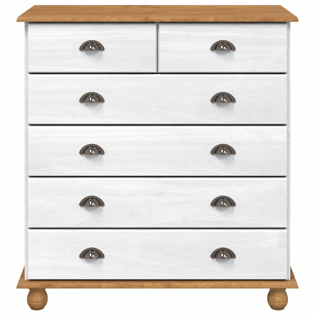 Schubladenkommode mit Schubladen ASKIM Weiß 91 x 40 x 95.5 cm