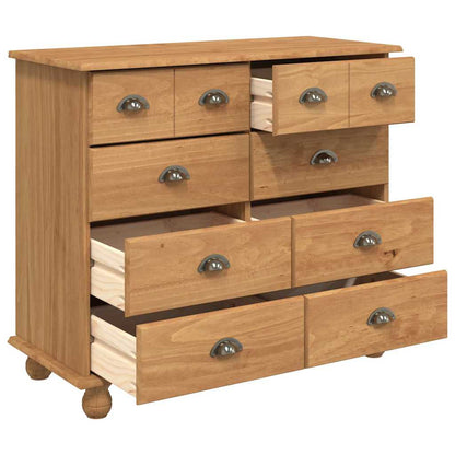 Schubladenkommode Braun 91 x 40 x 79 cm Massivholz Kiefer
